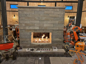 RELS Landscaping fireplace