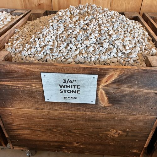 3-4 inch white stone