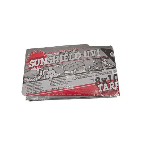 Heavy Duty General Utility Tarps, Silver & Black