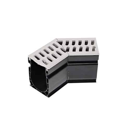 Slim Channel 45° Elbow & Grate