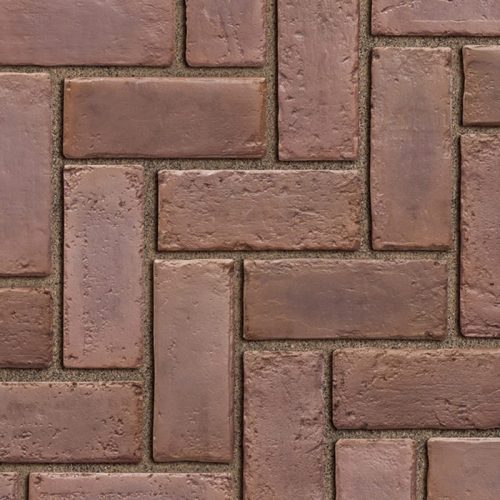 Town Hall Paver – Burgundy Red