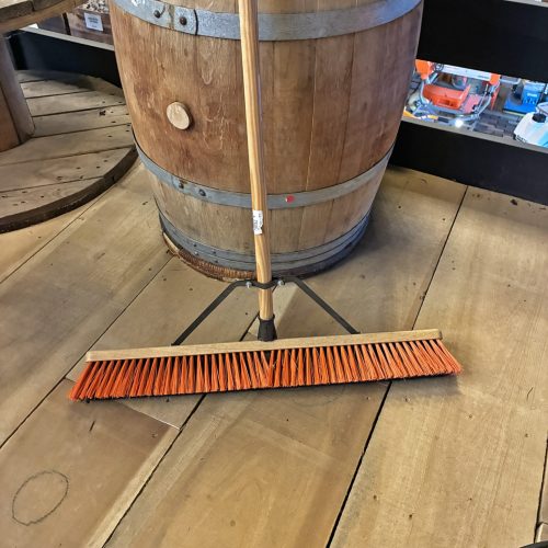 dual-bristle push broom