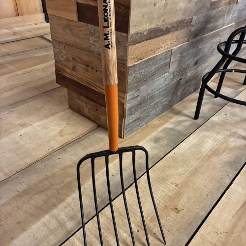 forged 6-tine steel manure fork