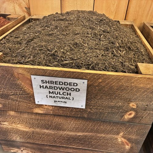 shredded hardwood mulch - natural